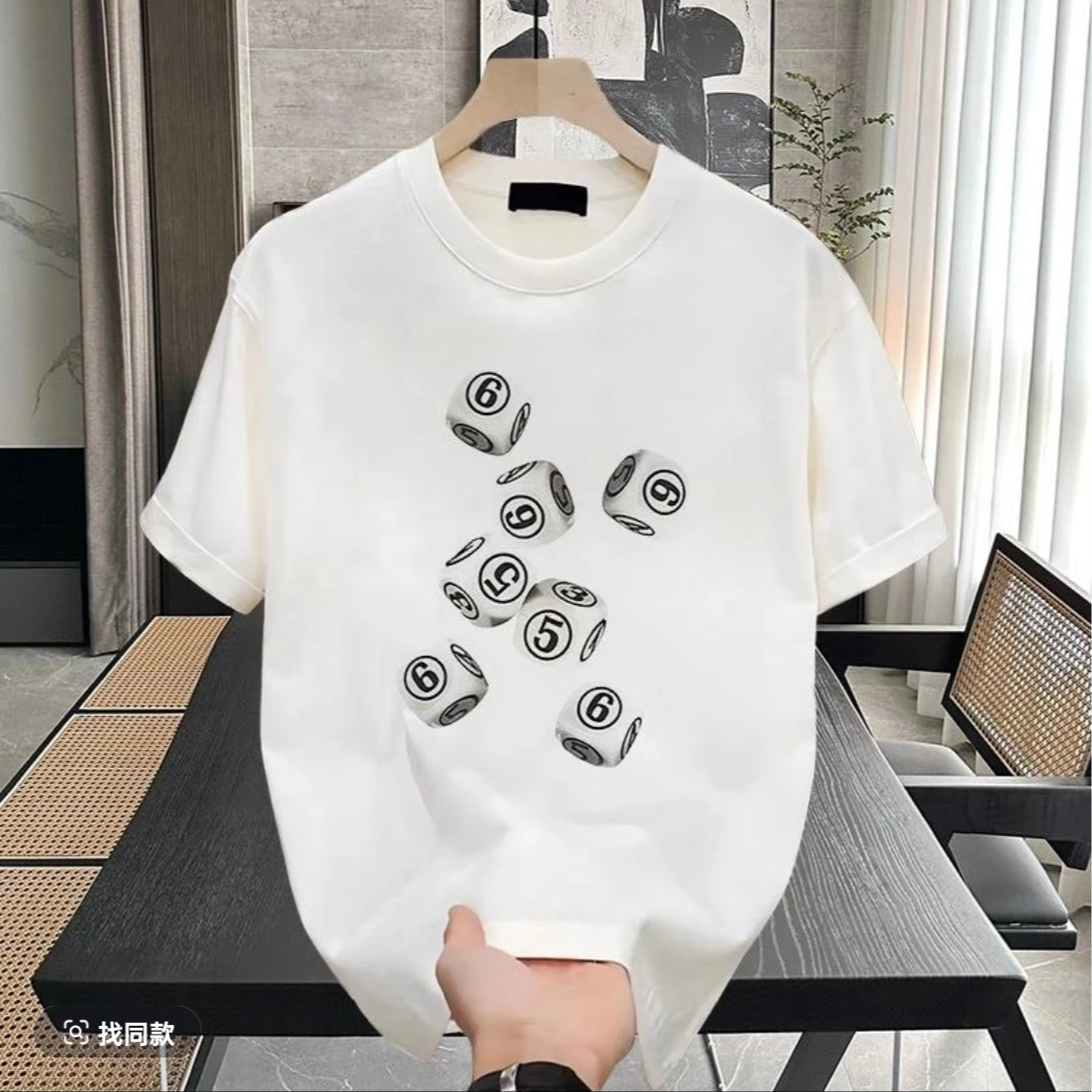 【粉丝专享】B奢品仓男女同款 简约重磅情侣百搭潮牌夏季短袖.