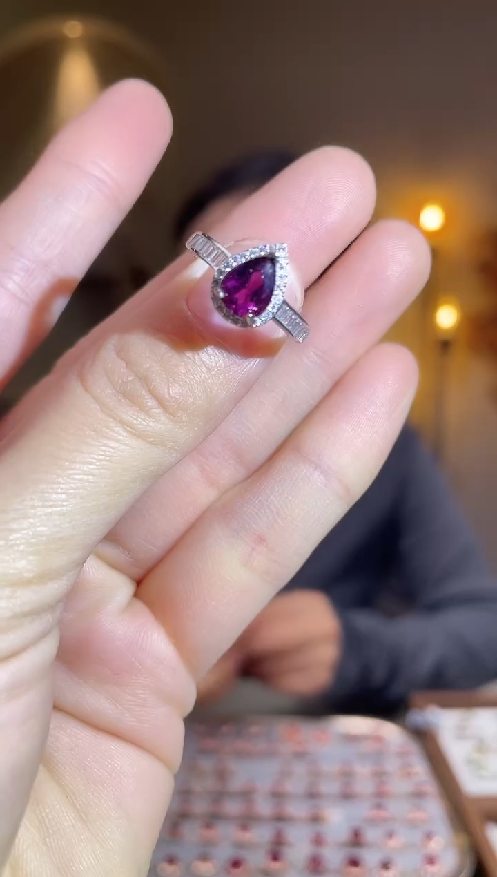 银S925镶嵌手饰碧玺手饰