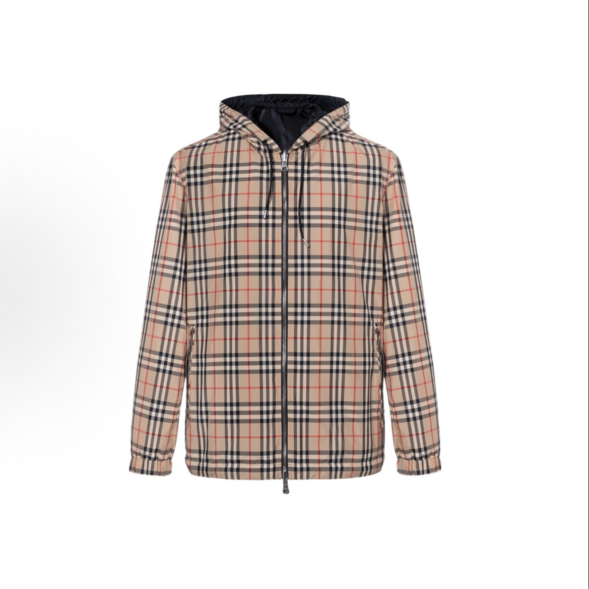 未使用 BURBERRY/博柏利 经典双面格纹拉链连帽夹克 8027097