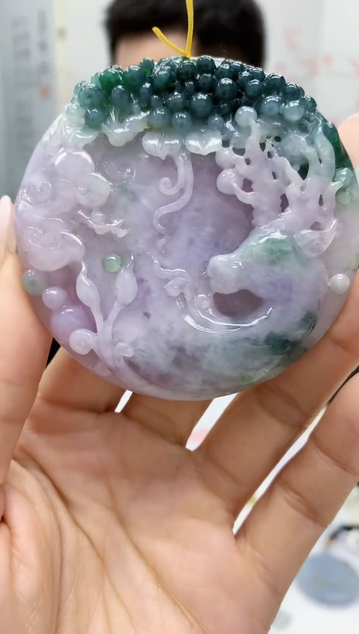 【闪购商品】定制翡翠未镶嵌5153lr-毛货挂件199