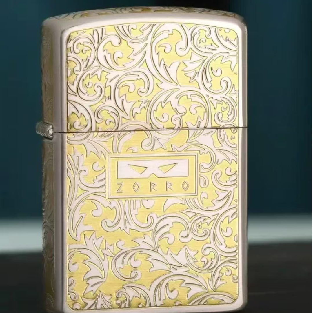 ZORRO佐罗包银小唐草二代 双色唐草银金网红双面创意个性经典原装