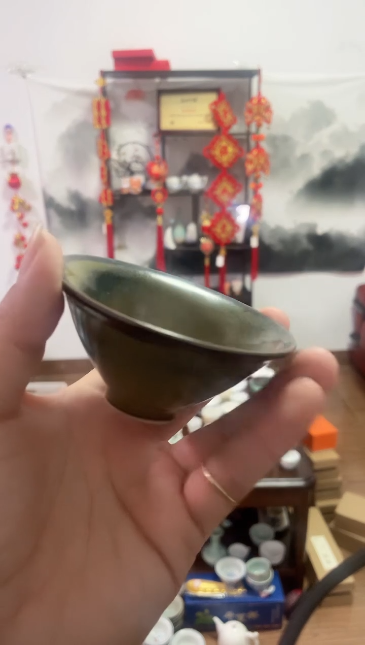【闪购商品】【瓷心匠物】直播间福利专款茶叶墨斗笠杯