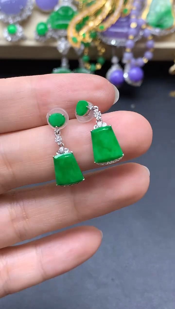 翡翠18K金镶嵌颈饰449国好珍宝