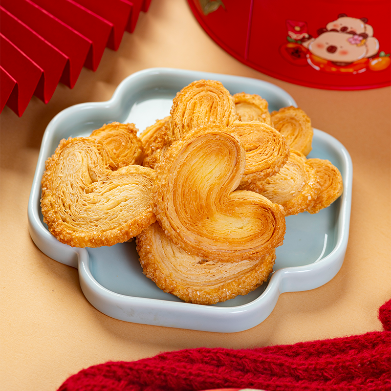 【思味王新年礼盒】蝴蝶酥130g*3盒特产礼包点心零食品