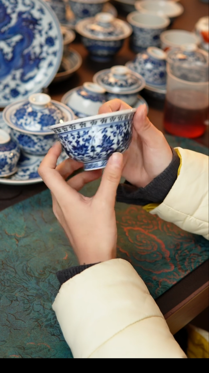 茶具缠枝连大压手