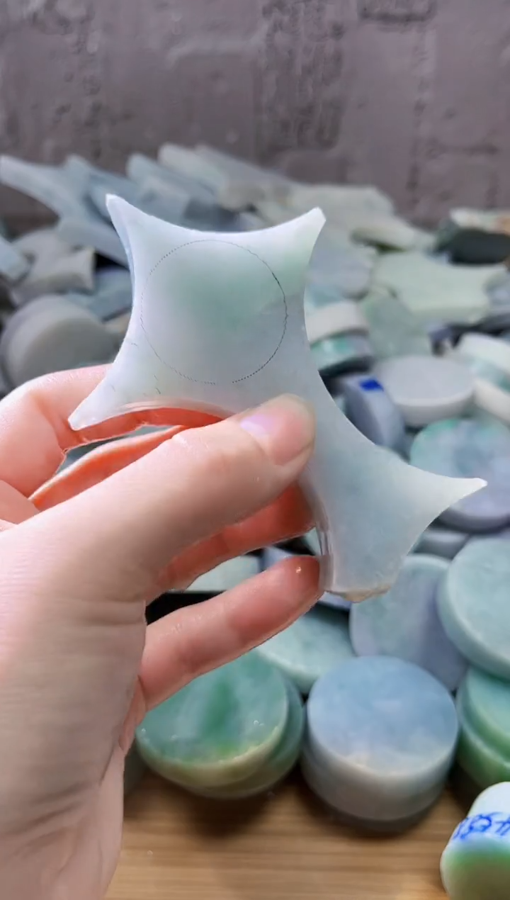 裸石翡翠天然翡翠A货石 南 656