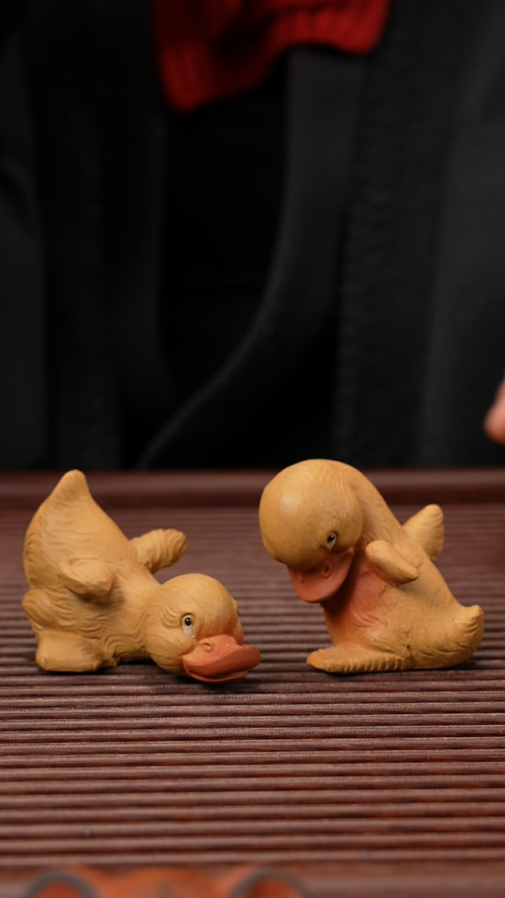 【闪购商品】紫砂茶宠对对鸭，