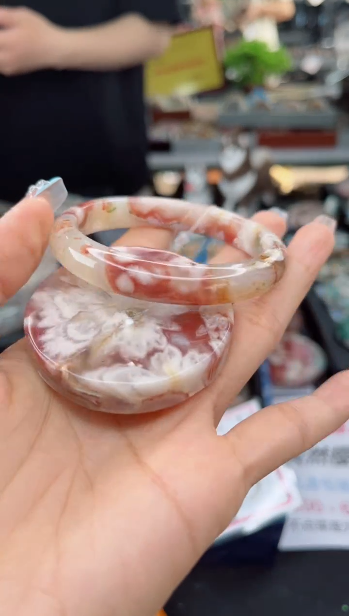 【闪购商品】石英质玉手镯未镶嵌54圈口（赠品镯心）3918302