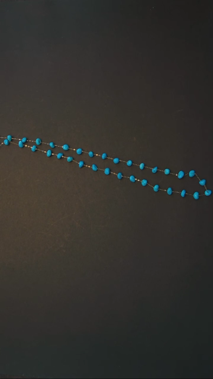 【闪购商品】绿松石项链18K金镶嵌发货一件