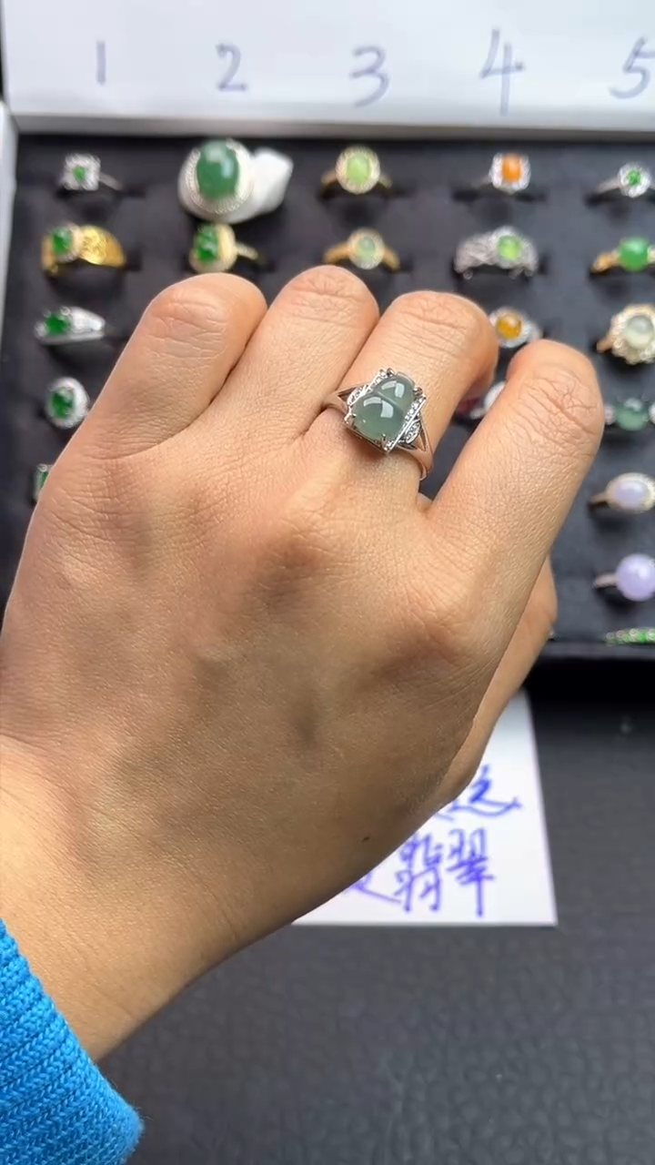 【闪购商品】翡翠戒指未镶嵌女款葫芦