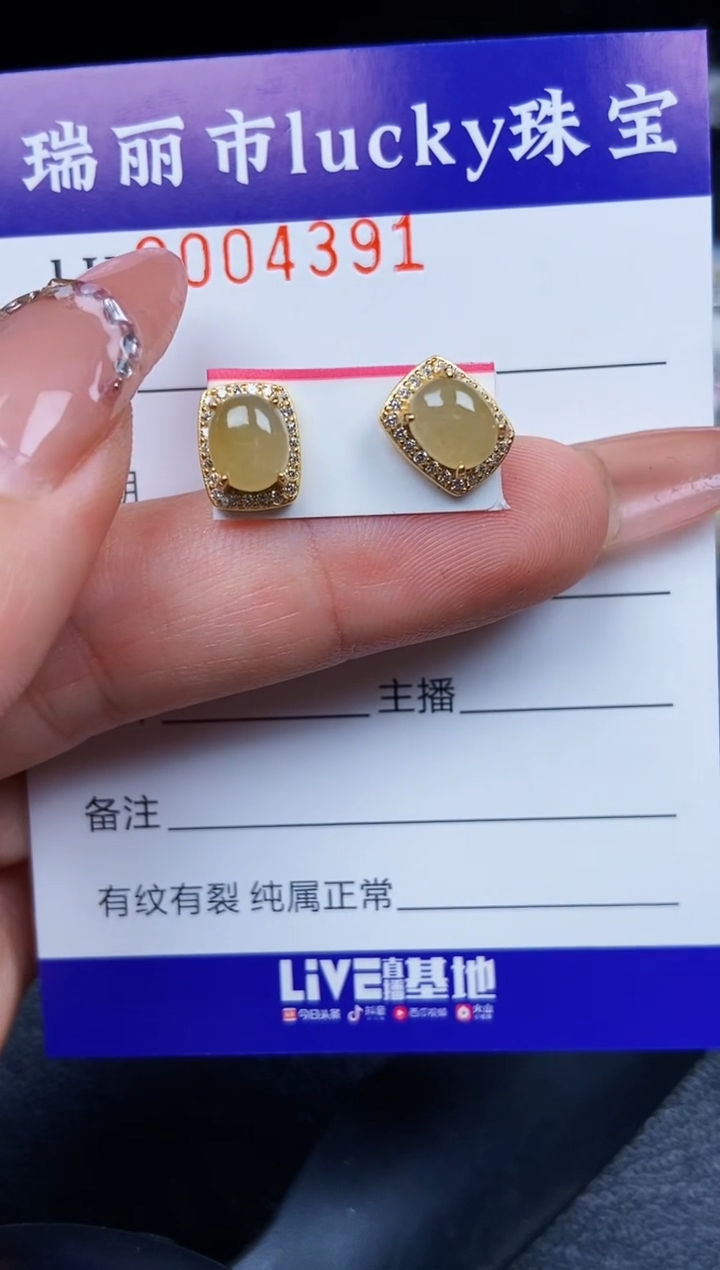 翡翠银S925镶嵌颈饰4391