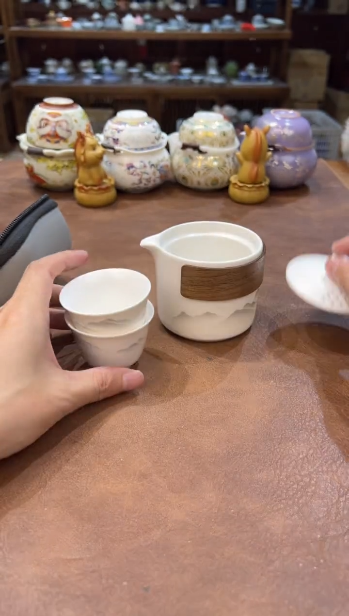 真的很便宜会开片的旅行茶具
