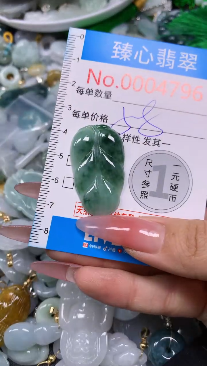 【闪购商品】翡翠颈饰未镶嵌含绳0004796