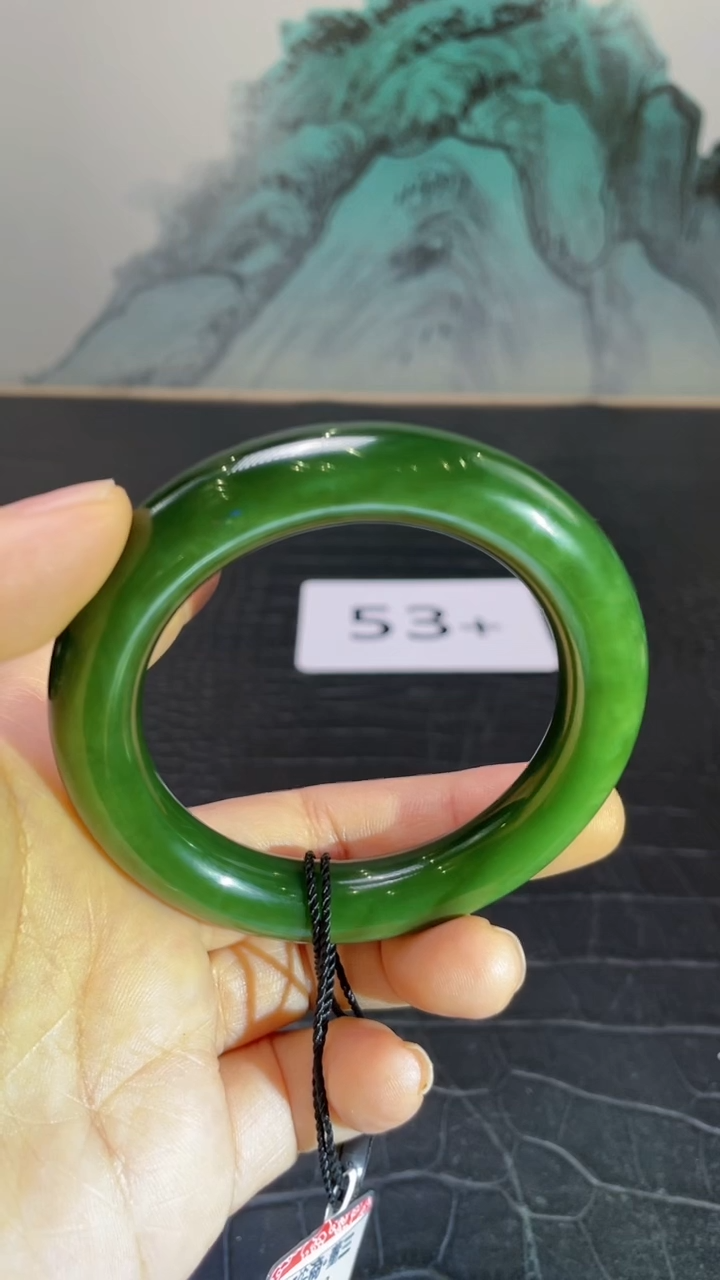 未镶嵌手镯和田玉（碧玉）路****?53+