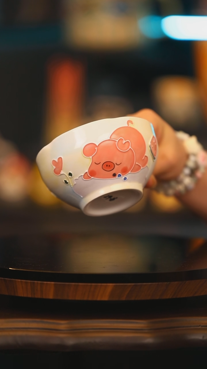 【闪购商品】杯子景德镇高温釉下彩绘设计师款