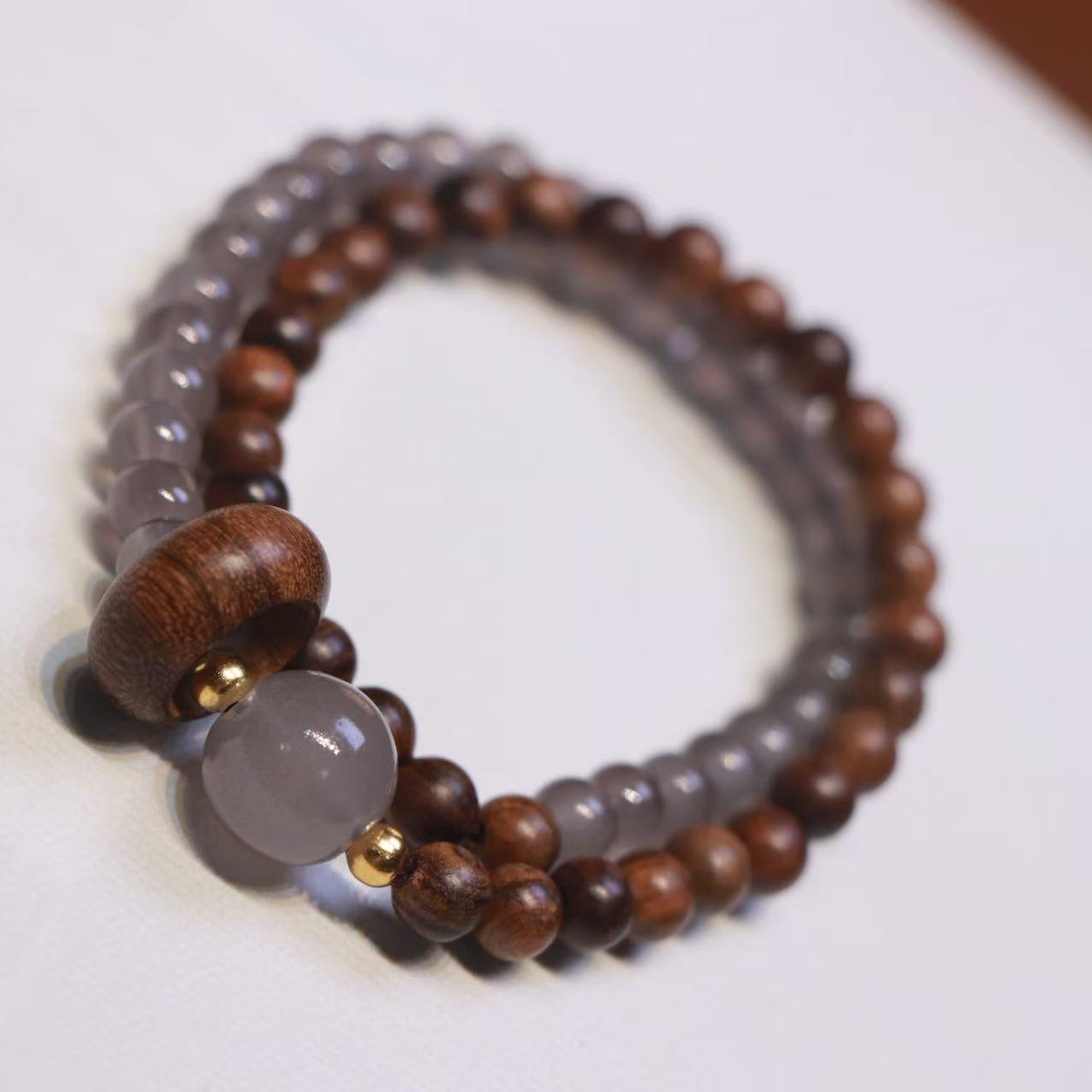 『千禧新人款』双圈花梨带跑环配饰