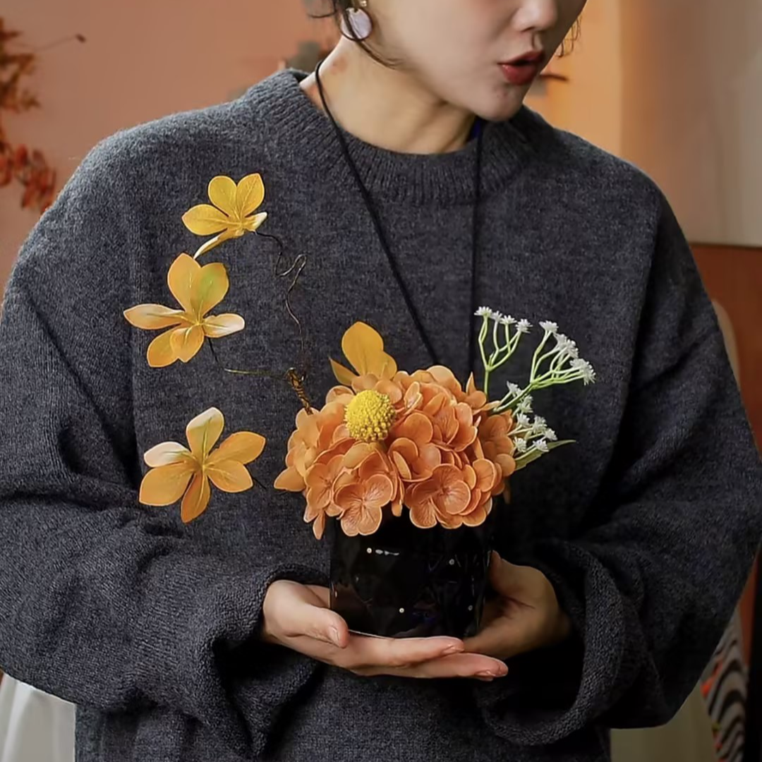 晖灵·仿真花假花餐桌花电视柜茶几玄关摆件家居装饰摆设