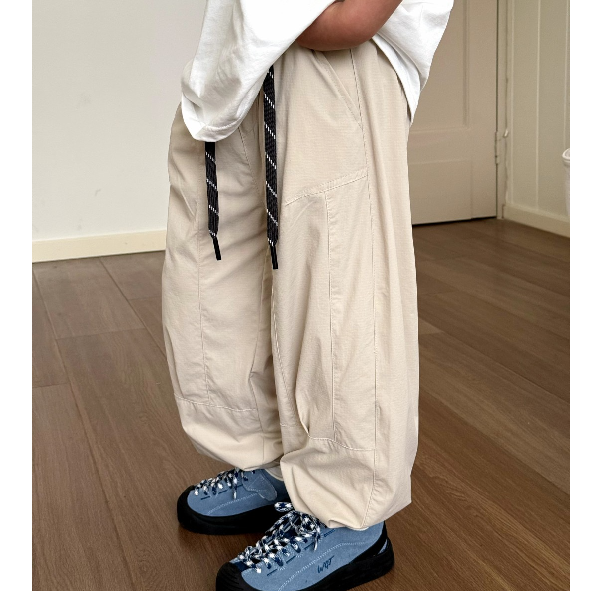 男童抽绳束脚速干裤薄款夏季休闲裤百搭