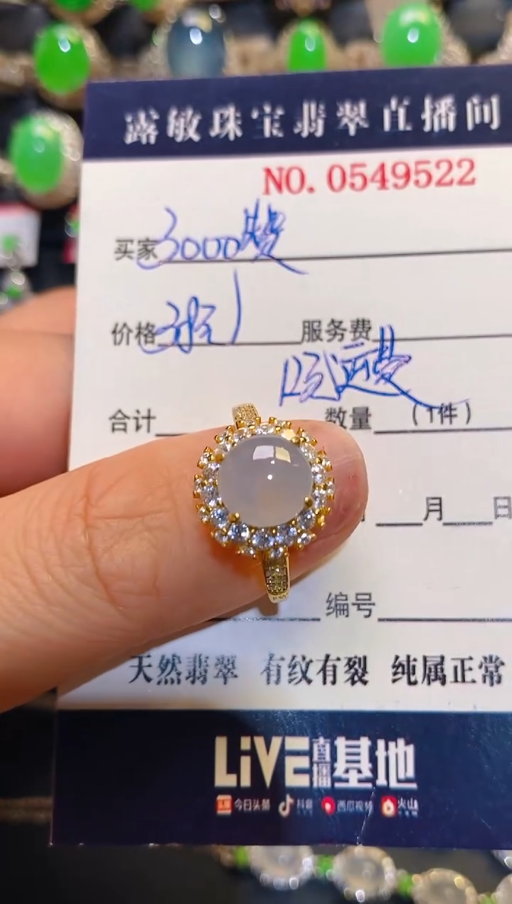 银S925镶嵌翡翠耳饰天然