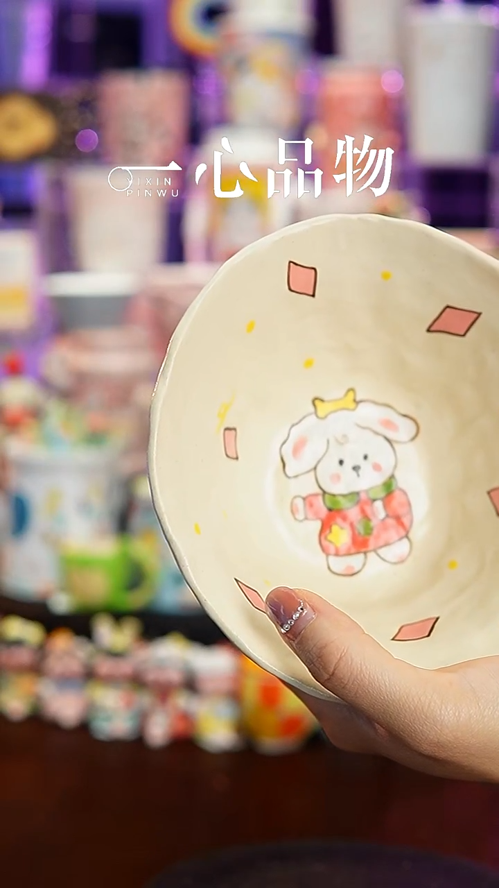 杯子瓷139-39景德镇手工手绘杯子摆件