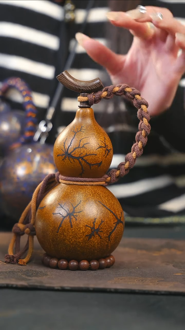 【闪购商品】XE115大漆酒葫芦不包手串及旋转底座