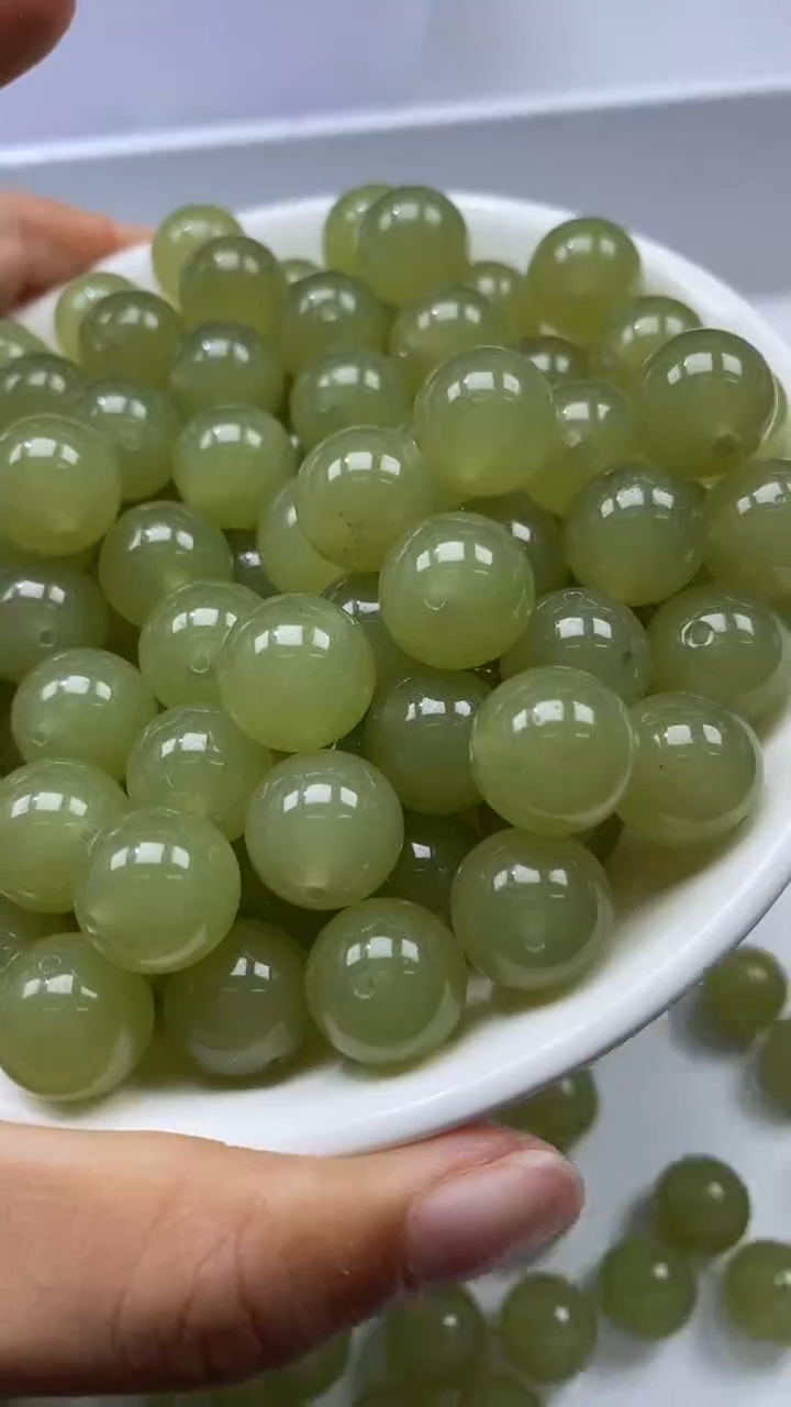 未镶嵌颈饰玛瑙/玉髓W785-冰晴水12mm*4颗