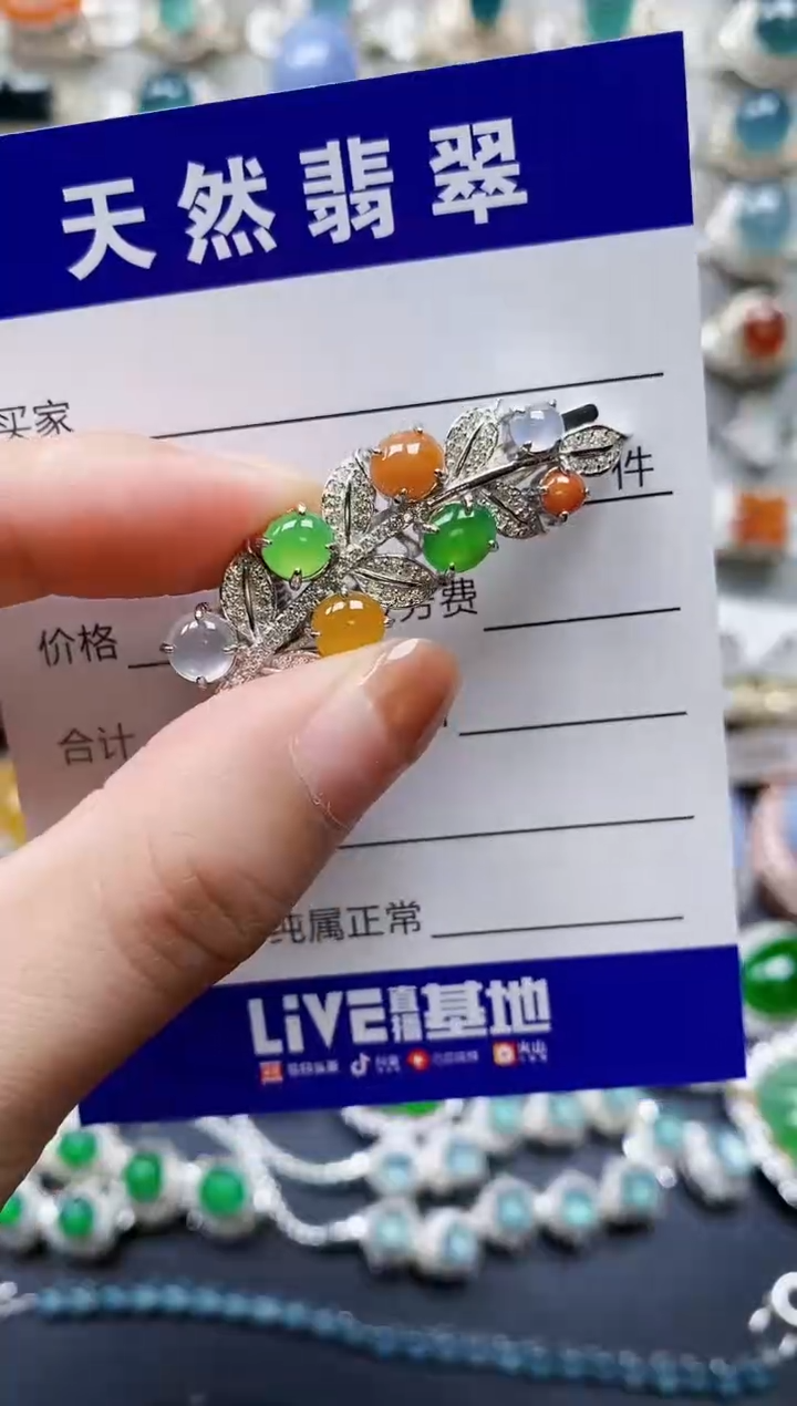 【闪购商品】翡翠颈饰银S925镶嵌0150