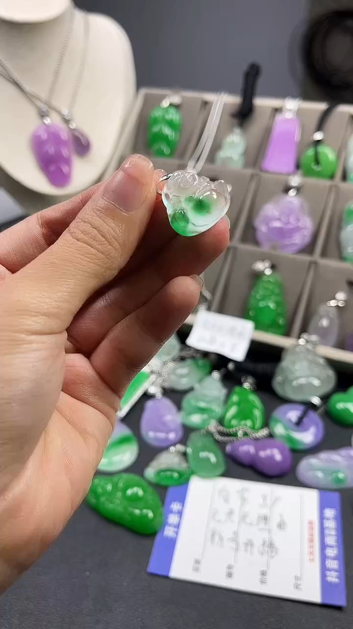 颈饰未镶嵌翡翠  所见即所得 一图一物