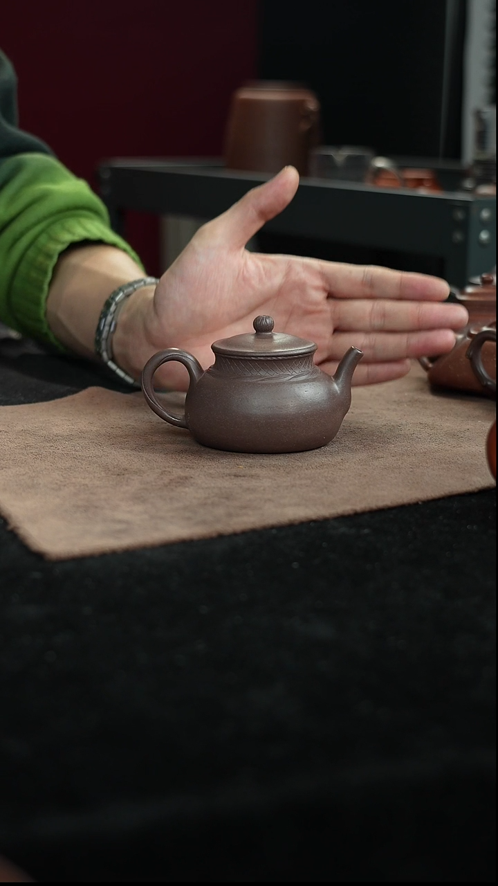 茶壶紫砂董俊峰盘筑法渔壶