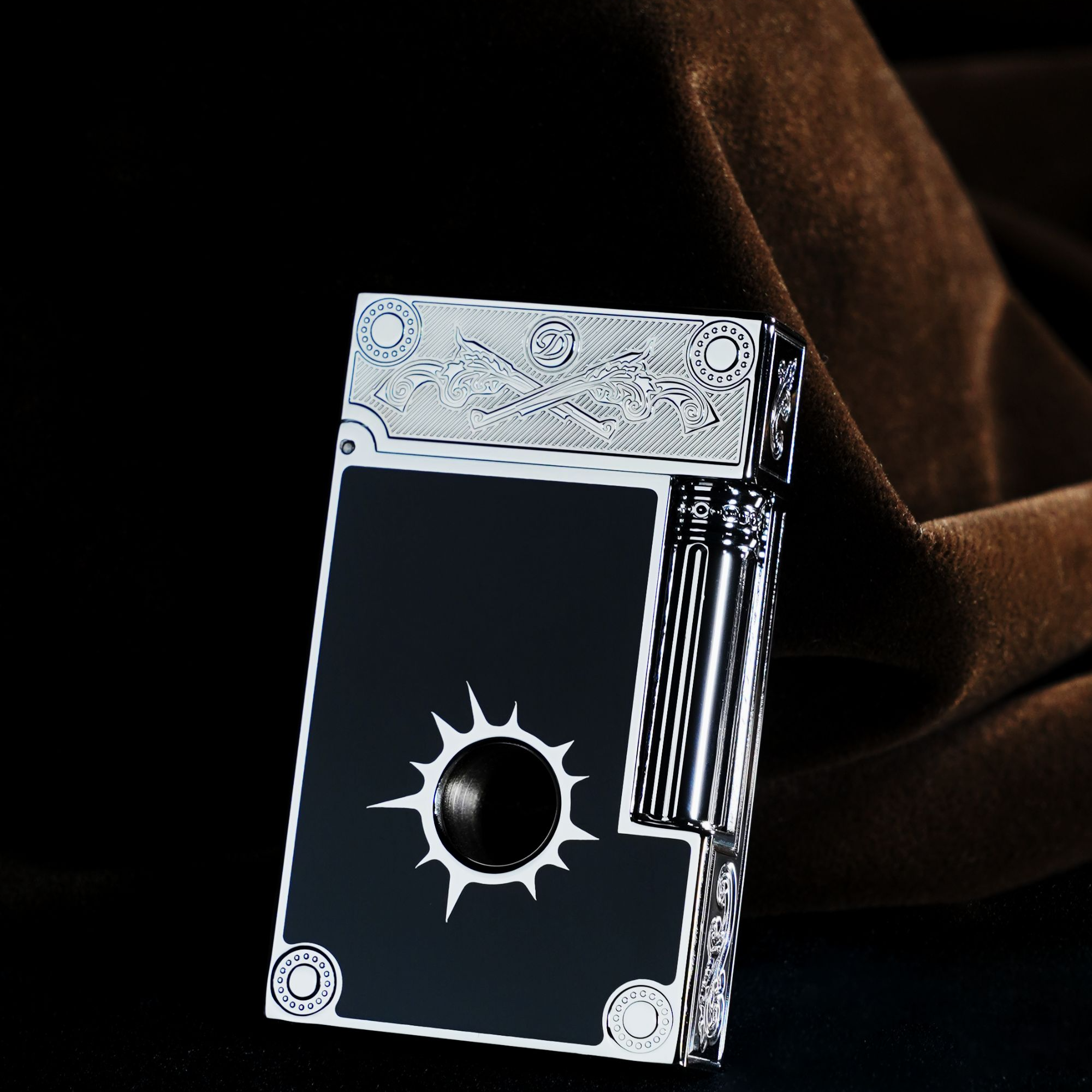 KW西部牛仔--经典手工商务男士制作高档复古朗声纯铜侧滑打火机