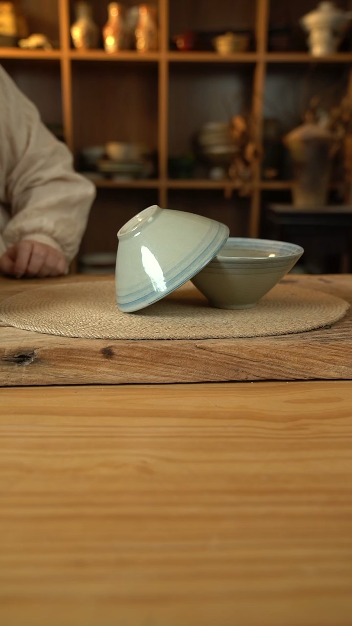 青云系列的6英寸斗笠碗2个