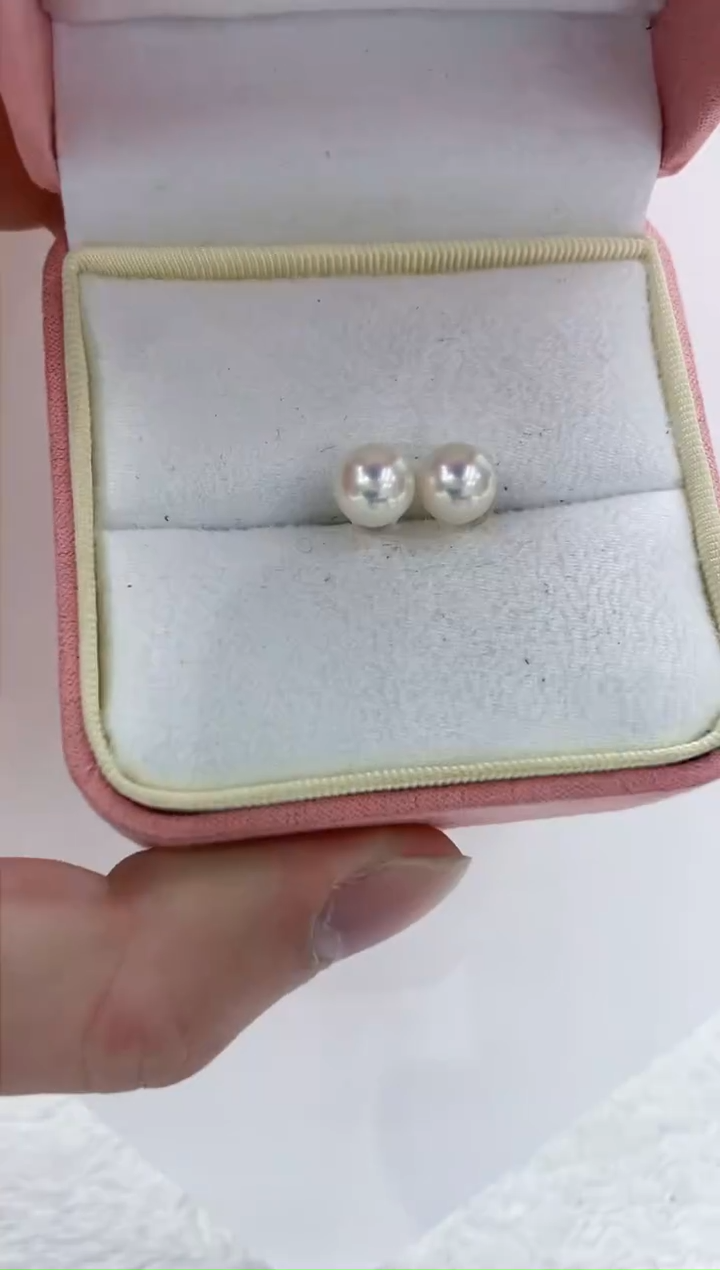 【闪购商品】海水珍珠耳饰18K金镶嵌海水珍珠耳饰