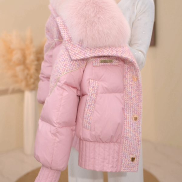 NX-高端气质小香风拼接高级感原创爆款羽绒服女百搭