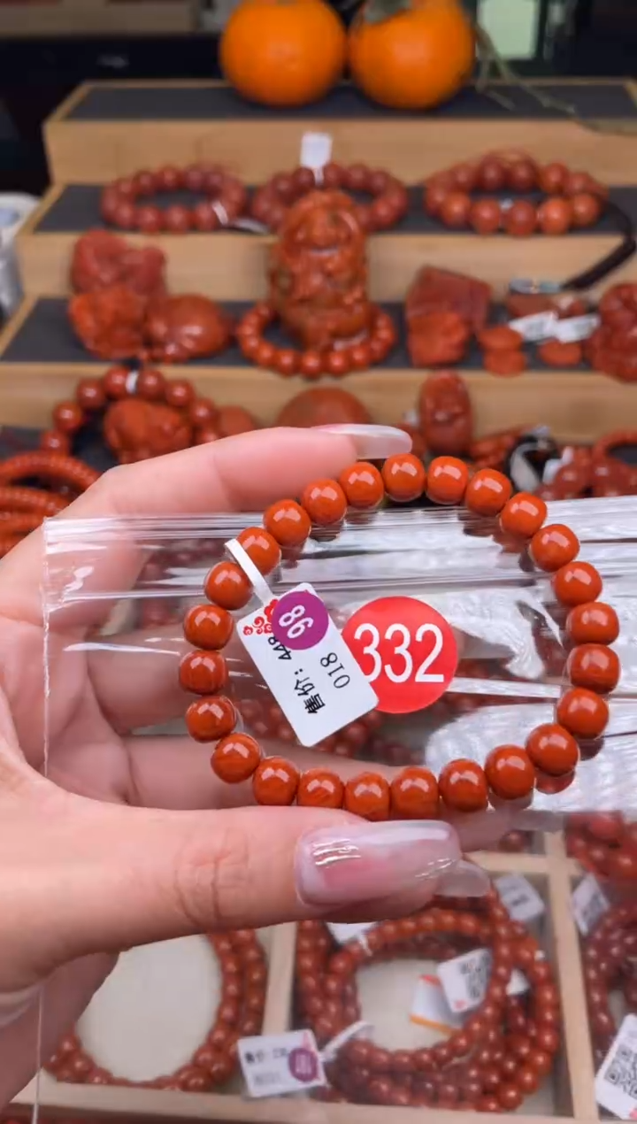 【闪购商品】南红玛瑙珠宝奇石未镶嵌332-8+
