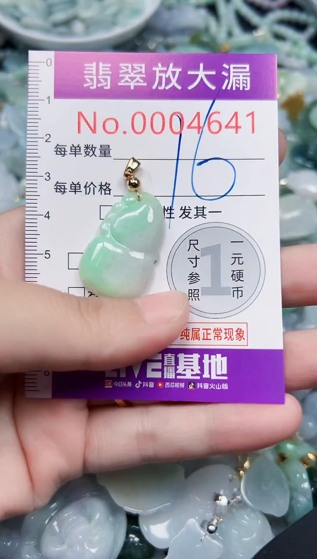 颈饰未镶嵌翡翠4641