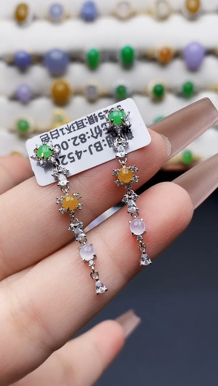 银S925镶嵌戒指翡翠1307