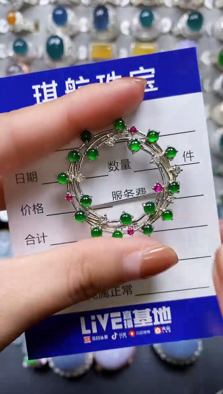 【闪购商品】翡翠颈饰银S925镶嵌0118