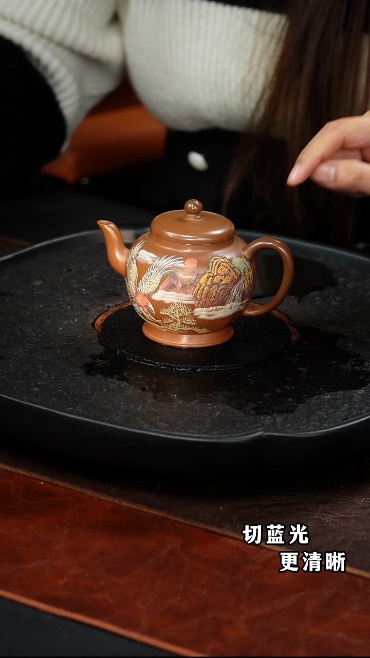 茶壶紫砂丁雪英   南州高士137  赤金紫泥    200毫升     