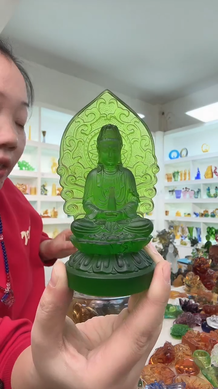 手工艺品琉璃观音
