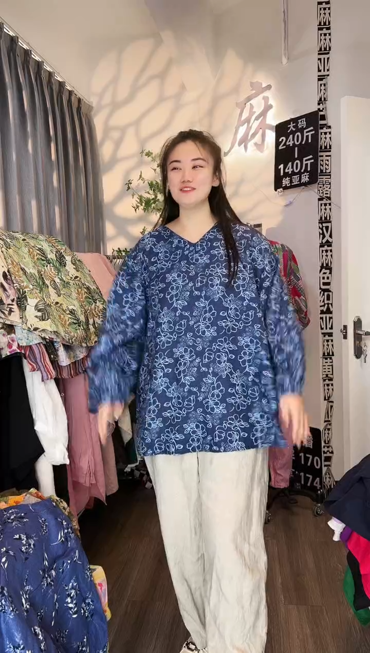 亚麻汉麻苎麻大码女装。