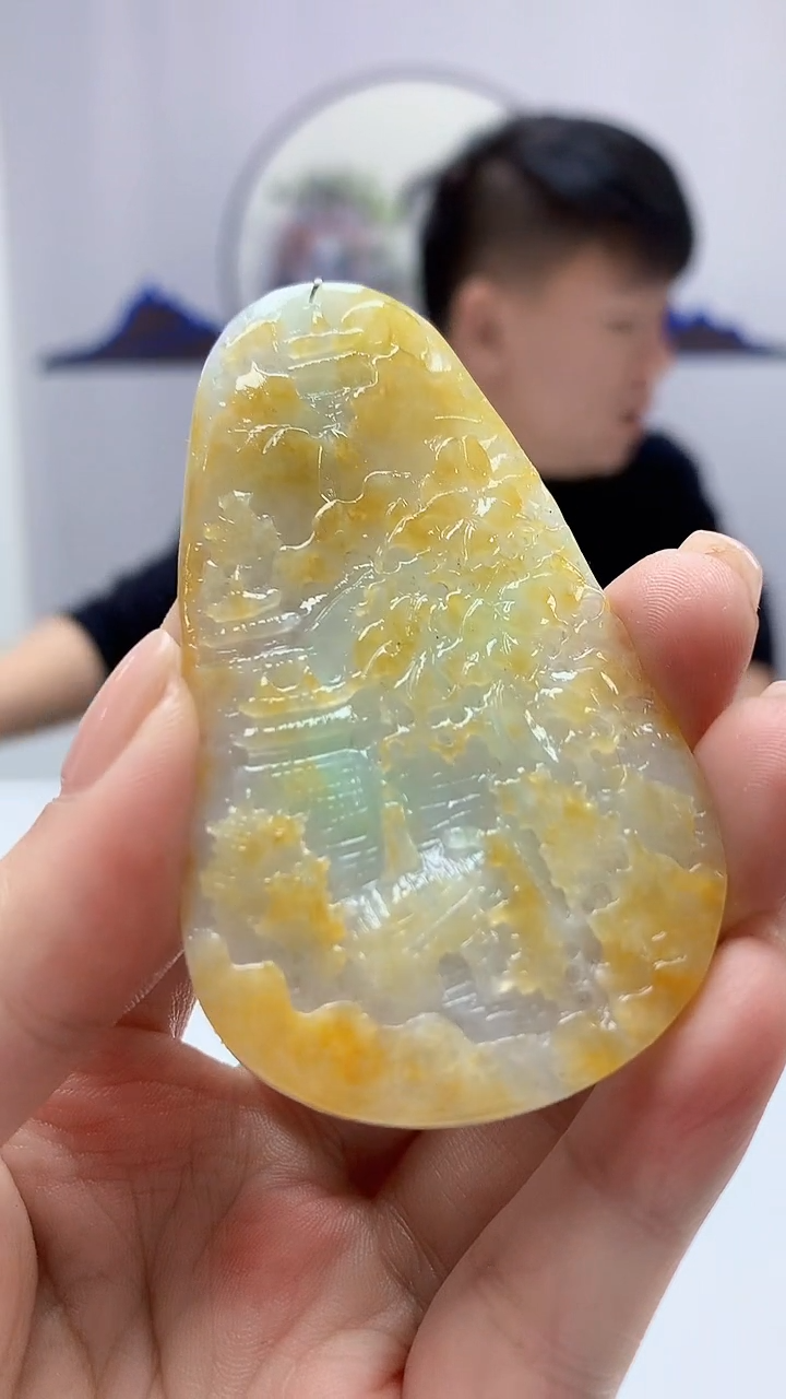 【闪购商品】定制翡翠未镶嵌4925ms-毛货109山水