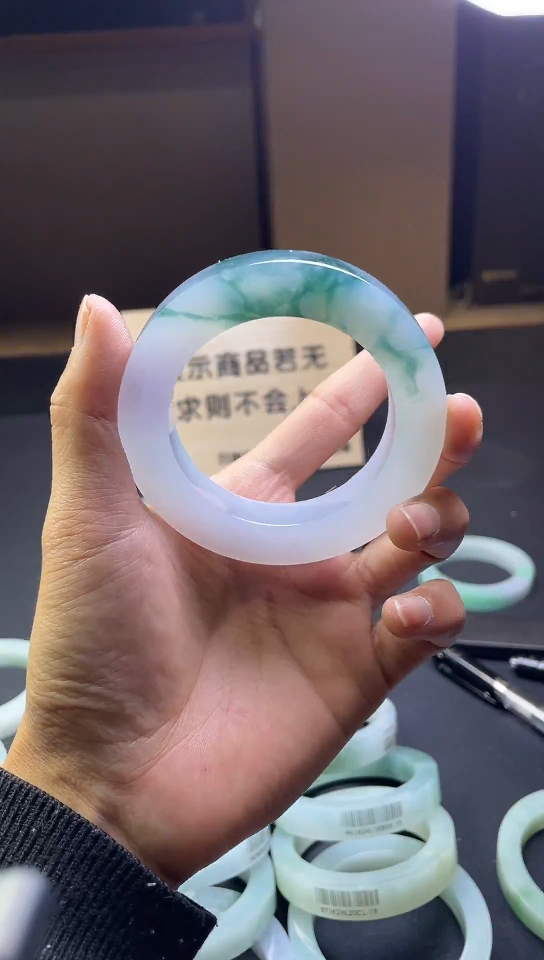 【闪购商品】定制翡翠正圈未镶嵌老朱