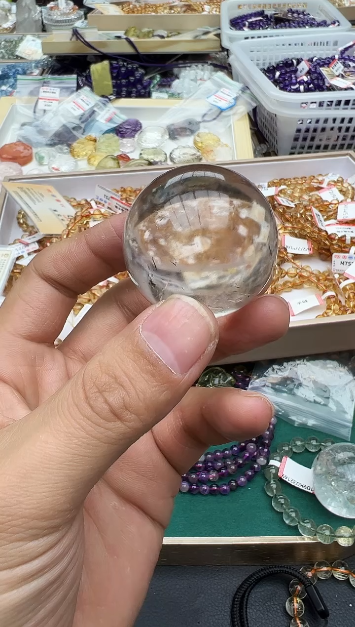 【闪购商品】水晶球未镶嵌白水晶球10