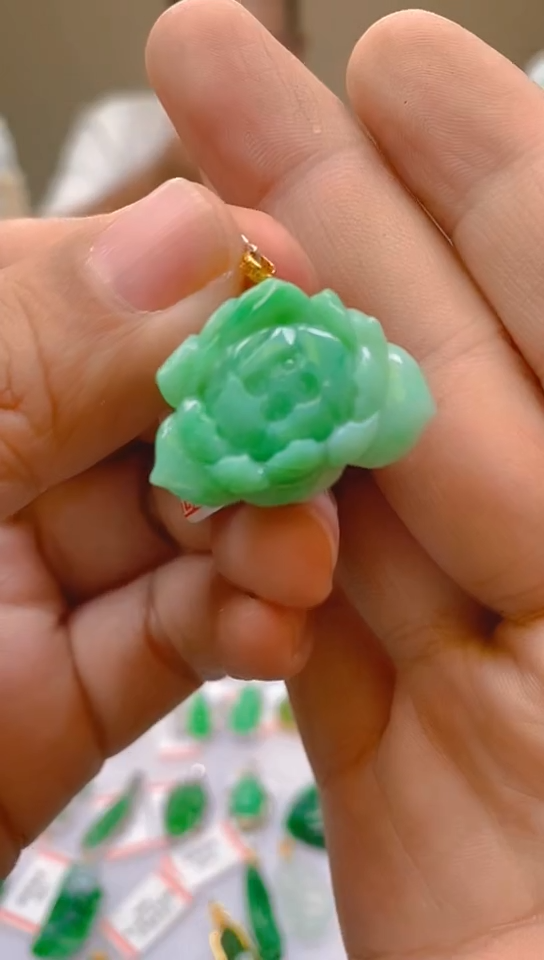 【闪购商品】翡翠颈饰18K金镶嵌新号开播，全场乱卖