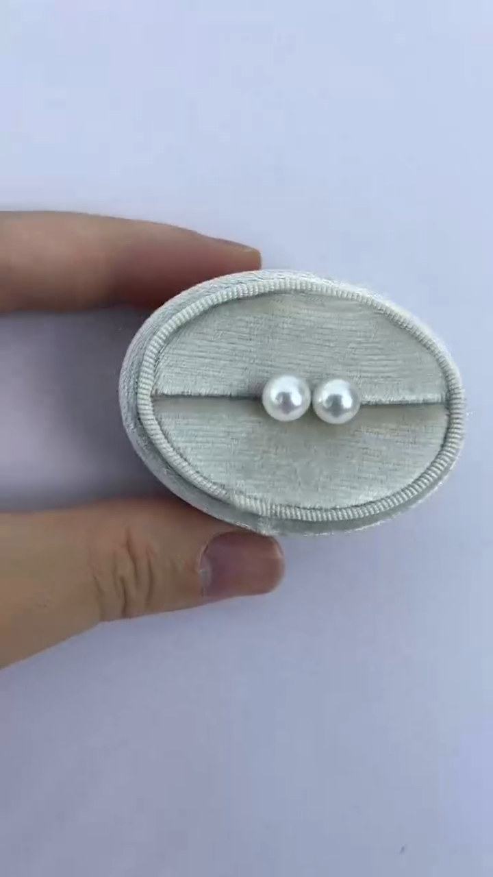 【闪购商品】淡水珍珠耳饰未镶嵌天然极光珍珠亮白光7-8