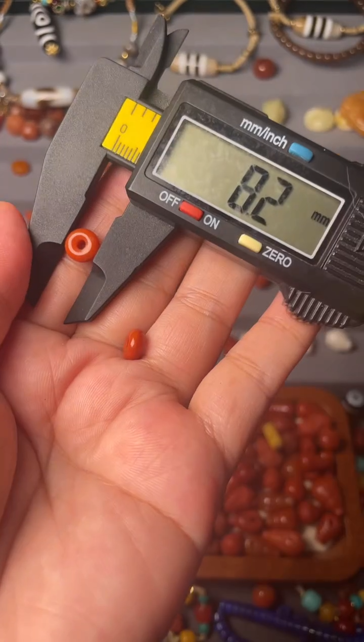未镶嵌配饰南红玛瑙8南红面包圈一对