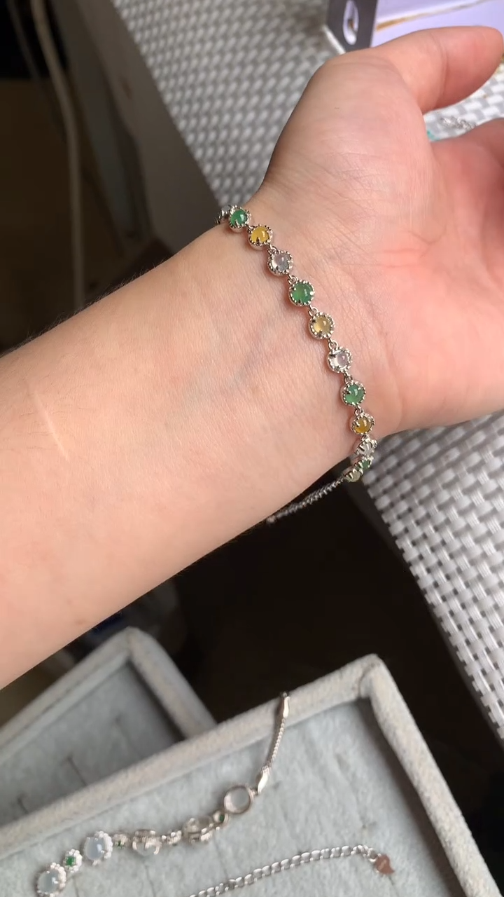 银S925镶嵌戒指翡翠.****.项链