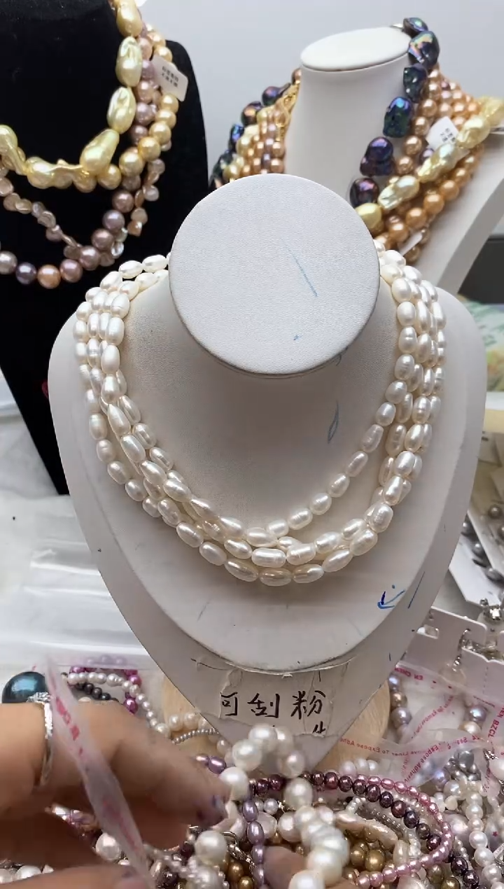 【闪购商品】淡水珍珠颈饰钛钢171