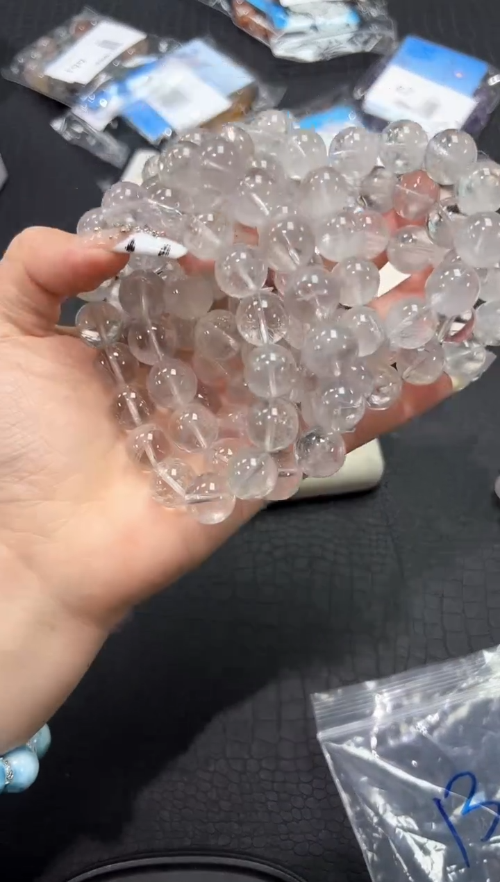水晶手链未镶嵌3g多样性发其一【1条】默认微瑕