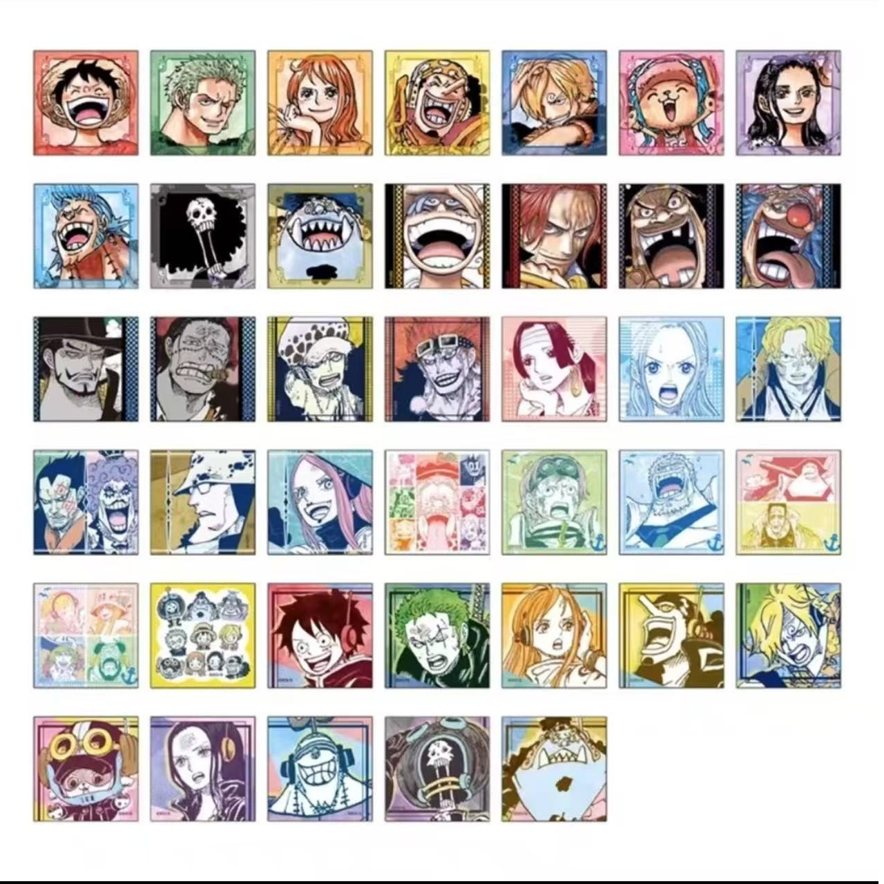 【海贼王】JF限定贴纸全40种（一包四张）（直播代拆）